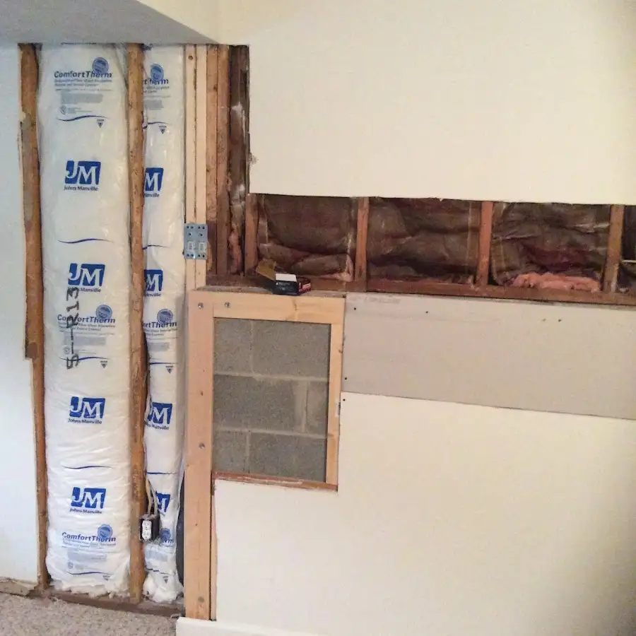 Wall insulation replacement during Contents Cleaning & Restoration in Robstown